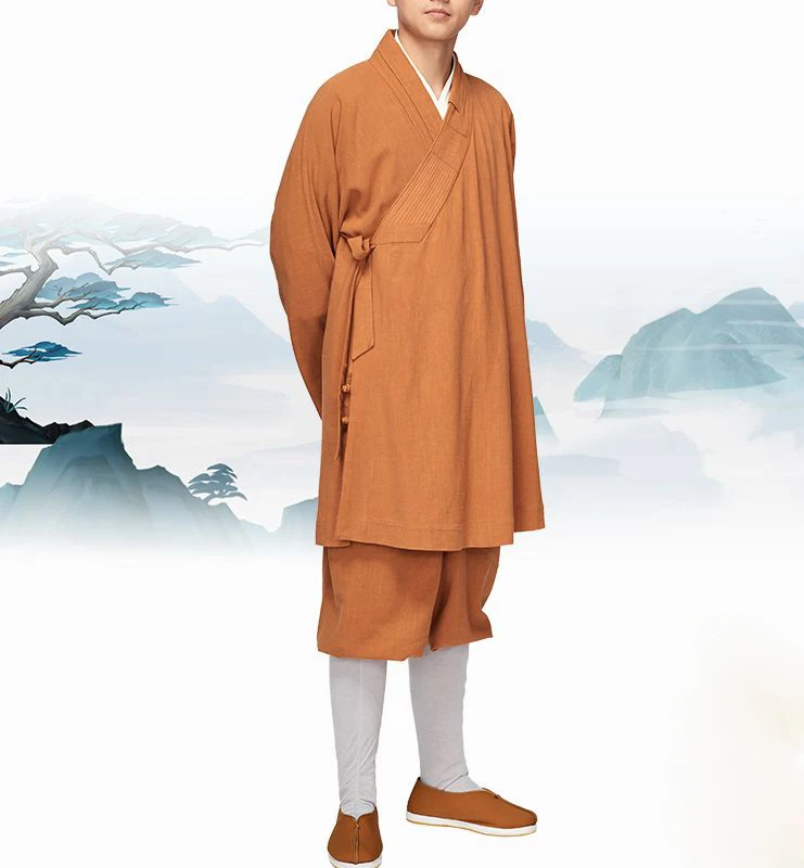 Высококачественная льняная и хлопковая шаолиновая одежда монахов кунг фу