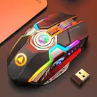 Мышь игровая Беспроводная Бесшумная, 7 кнопок, RGB-подсветка