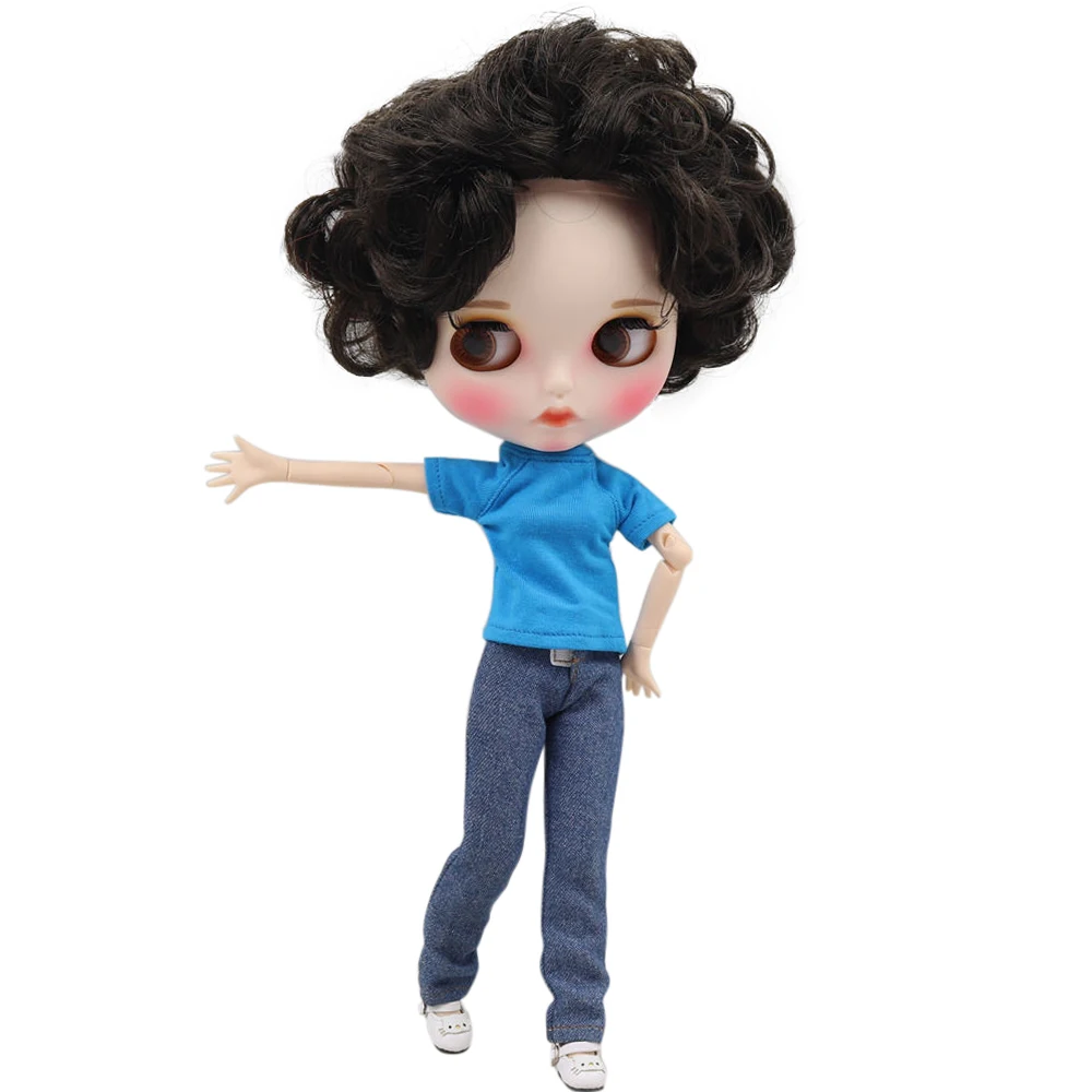 Ледяной DBS Blyth кукольные 1/6 bjd из белой кожи шарнирное тело красивый черный