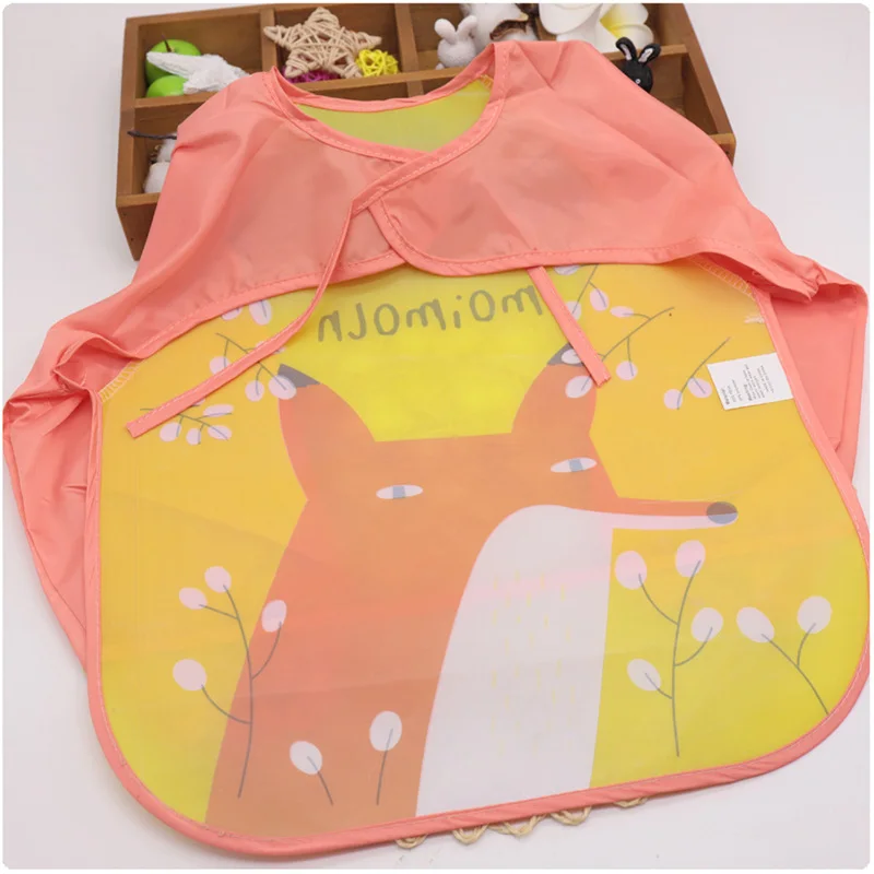 Водонепроницаемые детские нагрудники с длинным рукавом аксессуары для