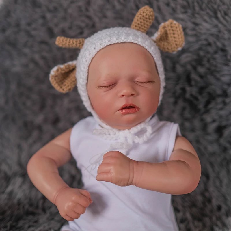 

Кукла реборн силиконовая, 20 дюймов, 2 версии, водостойкая