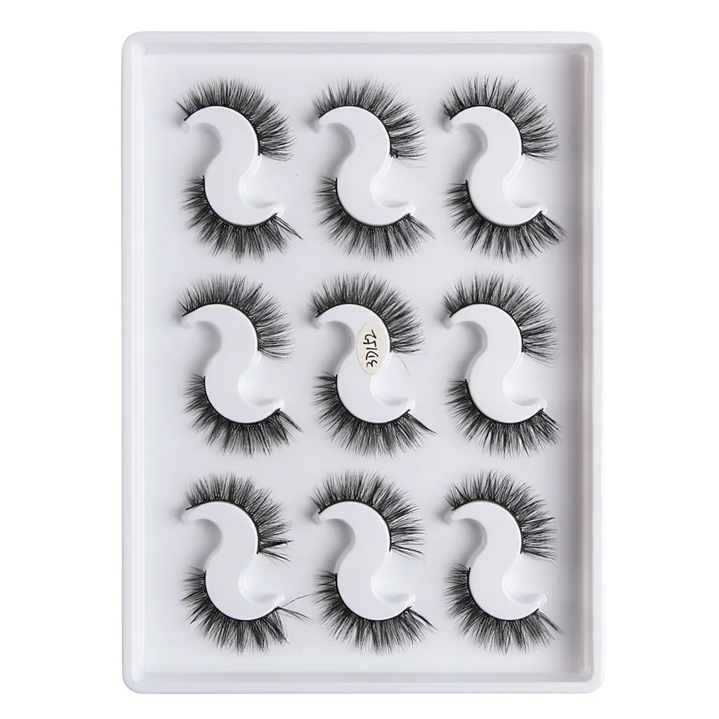 H 9 пар 3D ресниц норка с цветом мягкие длинные вьющиеся и деформированные много слоев ресниц наращивание ресниц макияж комплект W10 - Цвет: H
