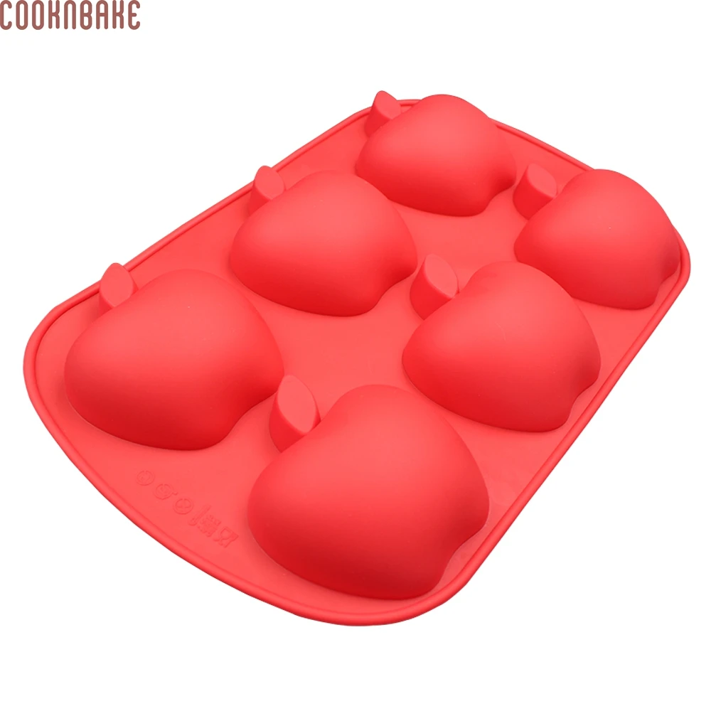 COOKNBAKE форма яблока силиконовая для выпечки пуддинг Шоколадное Желе Плесень 6