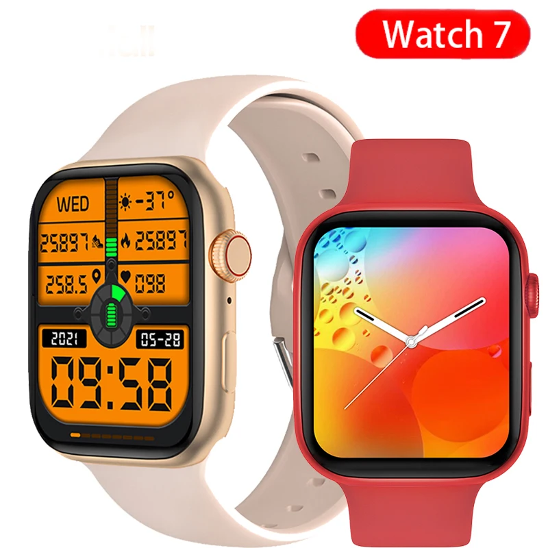 

IWO14 Series 7 Smart Watch I7 Pro Men Sport BT Call Women Heart Rate Blood Pressure Wristbands For Apple IOS Android SmartWatch