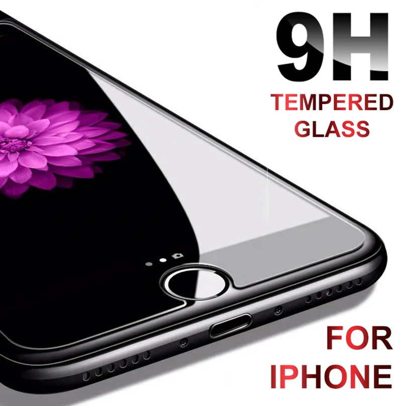 9H закаленное стекло для Iphone 7 8 6 6s Plus 5 5S Se Защитное стекло для экрана для Iphone 11 Pro Xs Max X Xr пленка