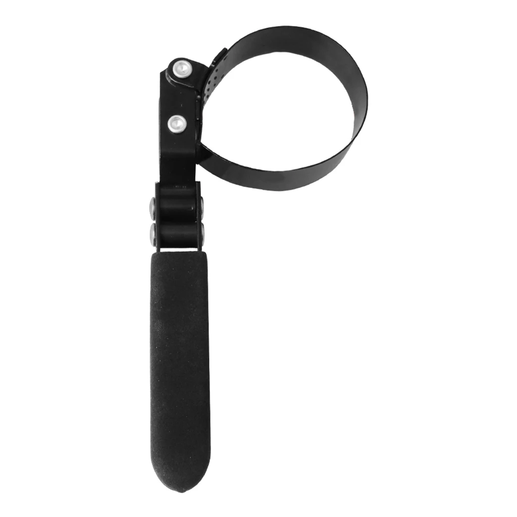 

Fuel Oil Filter Swivel Wrench 2.24-2.75" Range No Slipping Adjustable Black