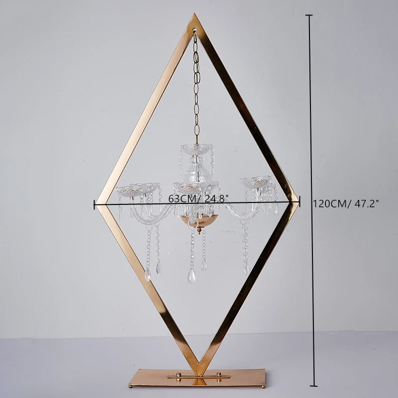 

5pcs Metal Candelabra Acrylic Candle Holders Wedding Table Centerpieces Flower Stands Vases Road Lead Party Decoration