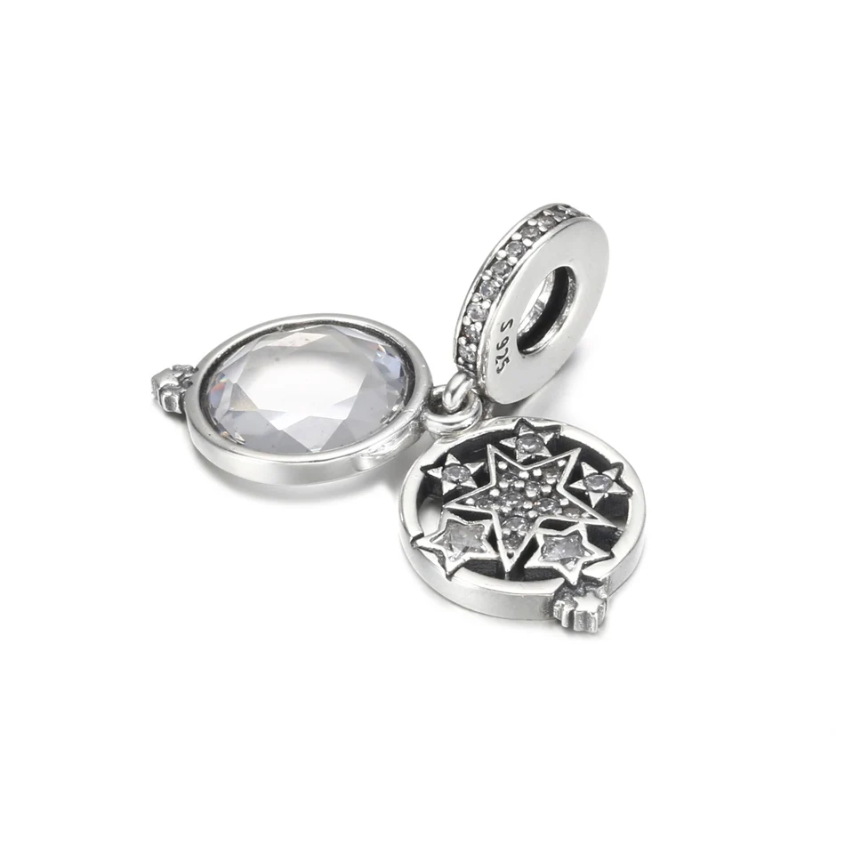 

S925 Silver DIY Jewelry Stars Group Dangle Charm fit Lady Bracelet Bangle Girl Women Gift Jewelry