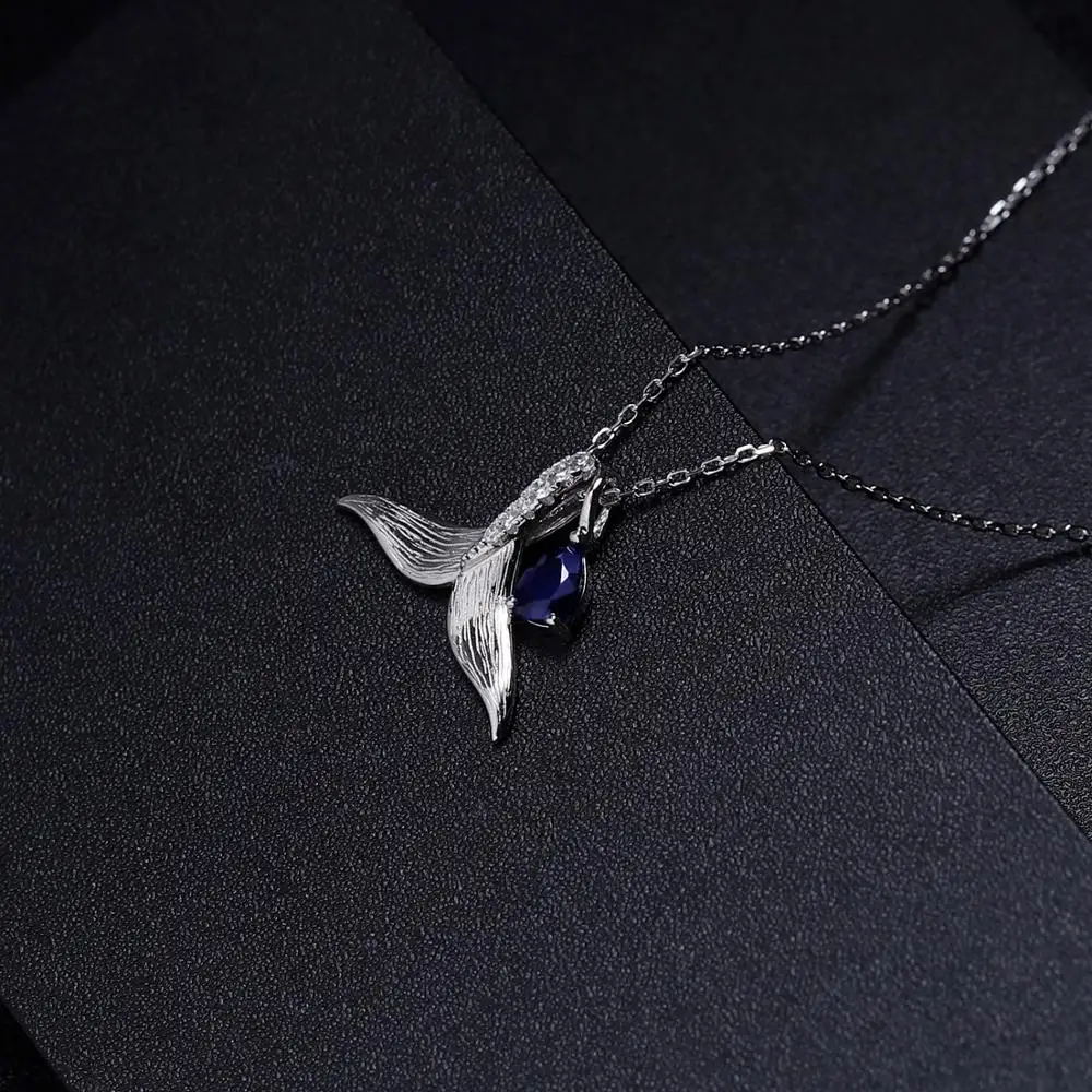 Женский кулон в виде рыбьего хвоста GEM'S BALLET драгоценные камни-сапфиры 0 48ct