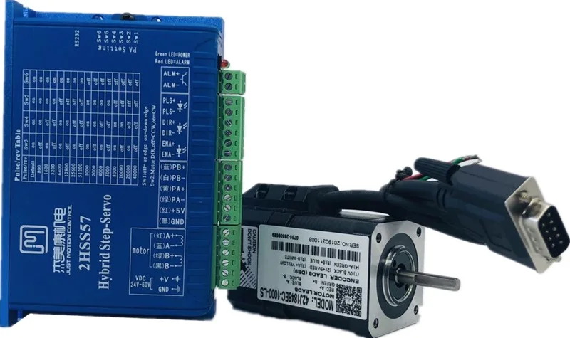 NEMA17 комплект шагового двигателя с ЧПУ 0 48 нм JMC 2 фазы 42 закрытый цикл 42J1848EC 1000 + 2HSS57
