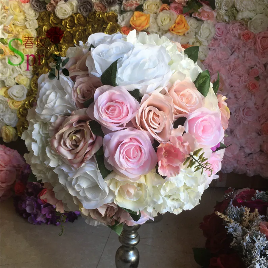 

SPR 10pcs/lot Free shipping! artifical flower ball centerpieces for wedding