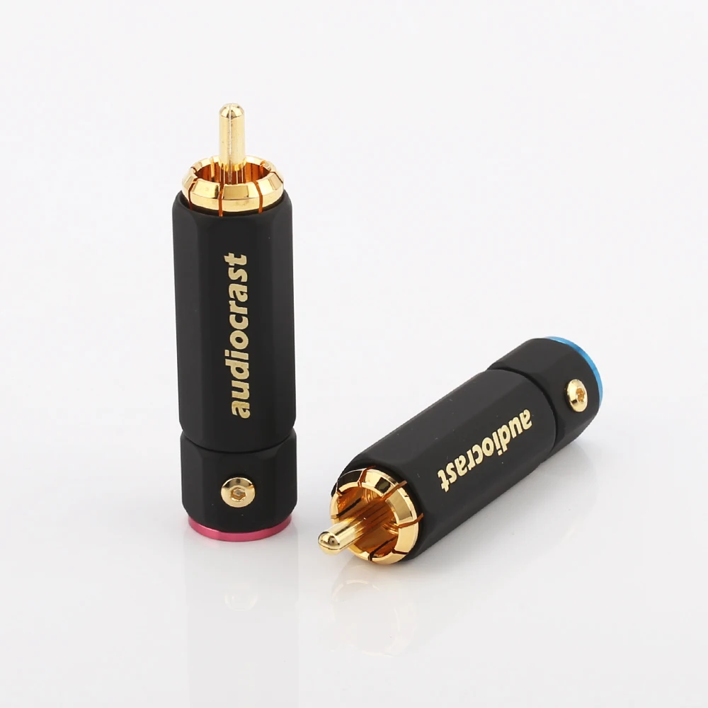 50 шт. аудио кабель RCA штекер для diy Аудио Видео разъем|rca video plug|connectors for cablesconnector male |