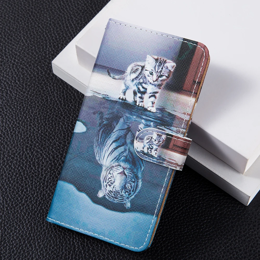 1S 2020 Alcatel 3D тиснение милый чехол-бумажник с кошельком чехол-книжка откидной