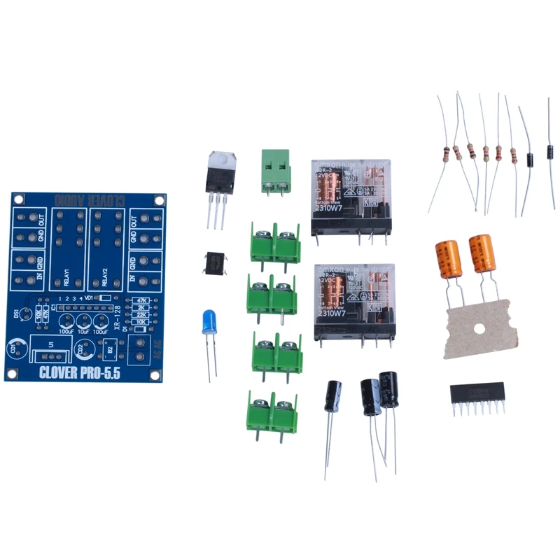 12-24 В двойное реле 7812 + UPC1237 динамик Защитная плата модуль DIY комплект для HIFI |