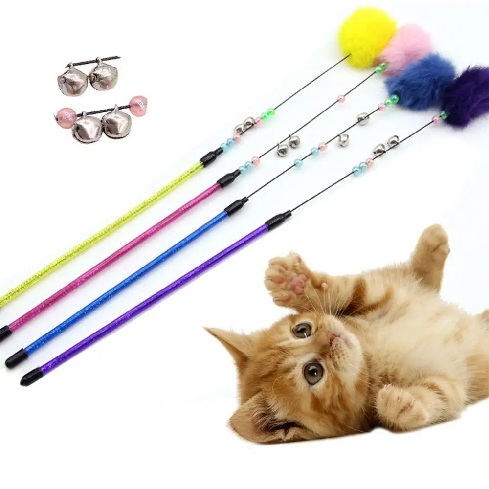 Интерактивный плюшевый котенок 1 шт. цветной жезл кошачья палочка пластиковые