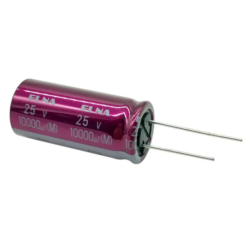Eletrolítico de Áudio Nova Tailândia Elna Ra3 25v10000uf 18x40mm Capacitor 10000uf – 25v 85 Graus 4 Pçs