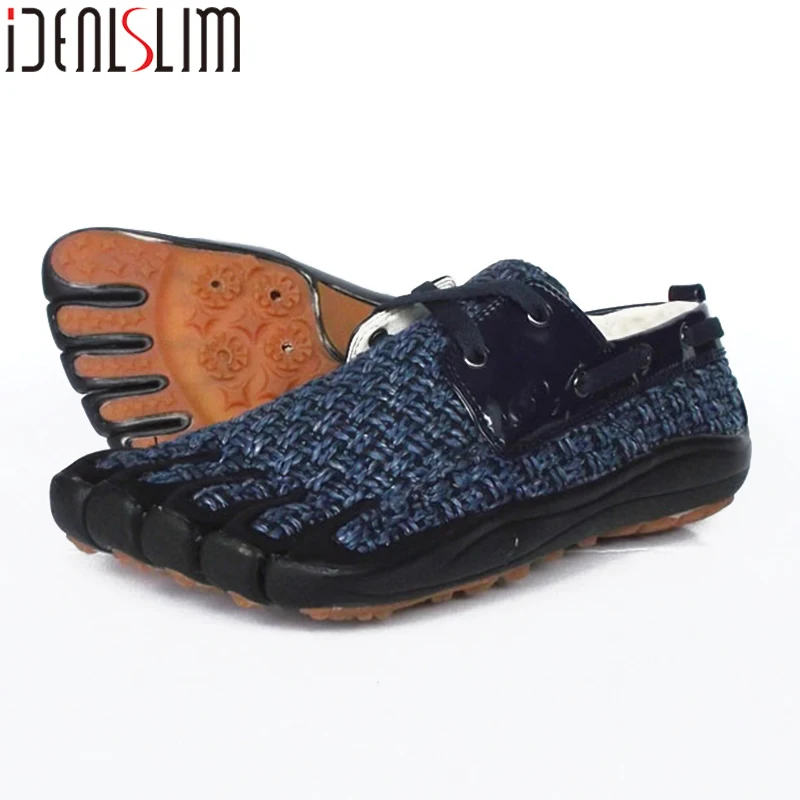 IDEALSLIM/5 пальцев; обувь для прогулок в тренажерном зале; мужские Нескользящие кроссовки; светильник; Мужская обувь с 5 носками