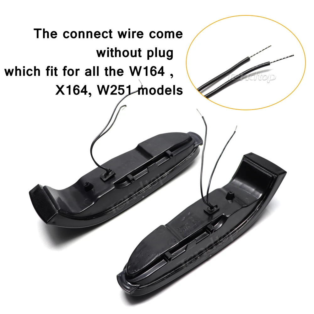 Для Mercedes-Benz M ML GL Class W164 X164 W251 ML350 ML300 R300 Светодиодный динамический указатель