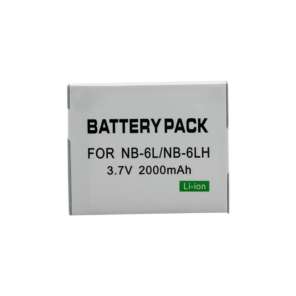 

1pc 3.7V 2000mAh NB-6L/NB-6LH NB 6L NB6L NB 6LH 6L Battery For Canon IXUS 310 SX240 SX275 SX280 SX510 HS 95 210 300 S90 S95