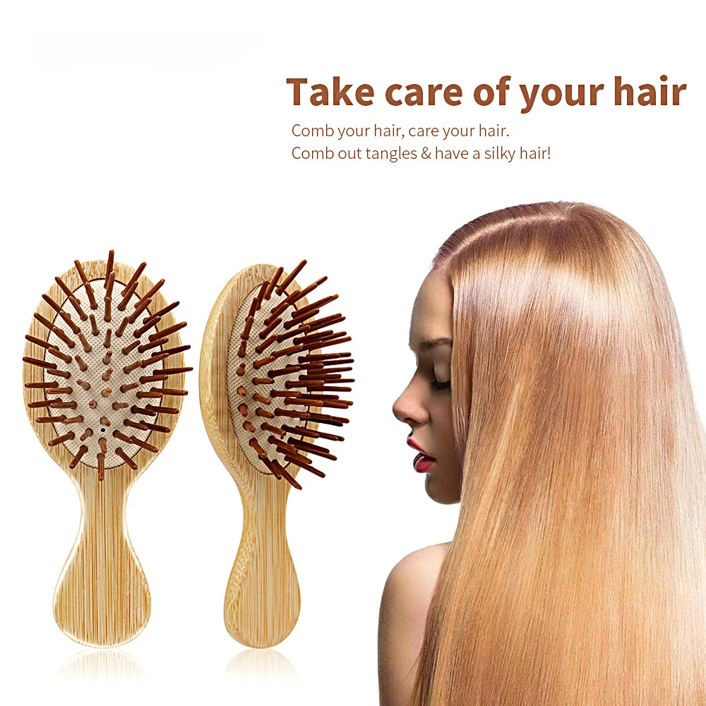 

Wooden Comb Professional Healthy Hair Scalp Massager Hair Brush Women Detangling Hair Brush Hairbrush Comb Hair Care Bamboo Comb