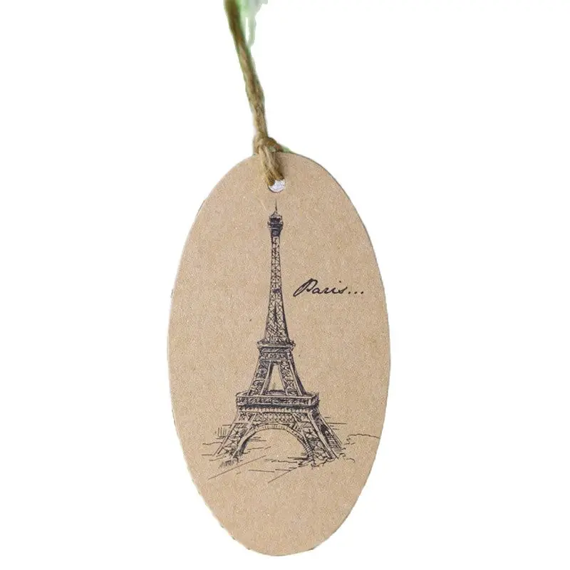 

High Quality Paper Clothes Garment Hang Tags Folded Paper Tags For Jeans VK269