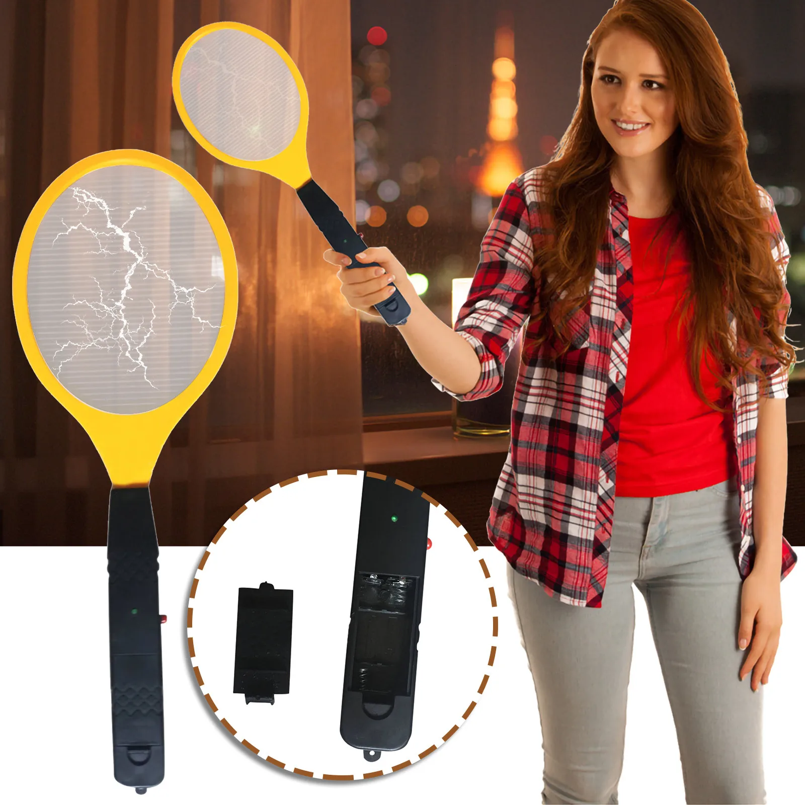 Electric Handheld Bug Zapper Insect Fly Swatter Racket Portable Mosquitos Killer Pest Control For Bedroom Outdoor |