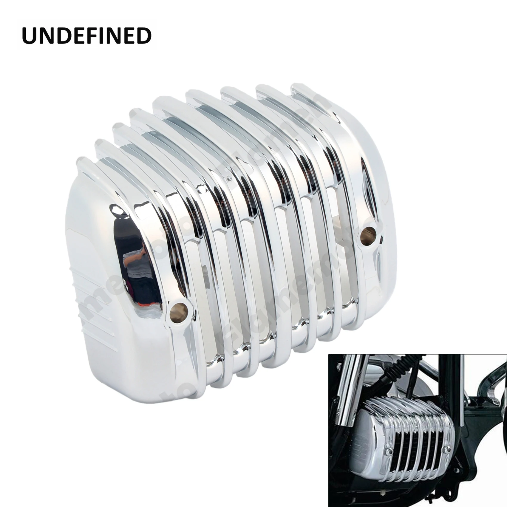 

Chrome Voltage Regulator Covers For Harley Heritage Softail Cross Bones FatBoy Breakout Classic FLSTC 2001-2017 Motorcycle Part