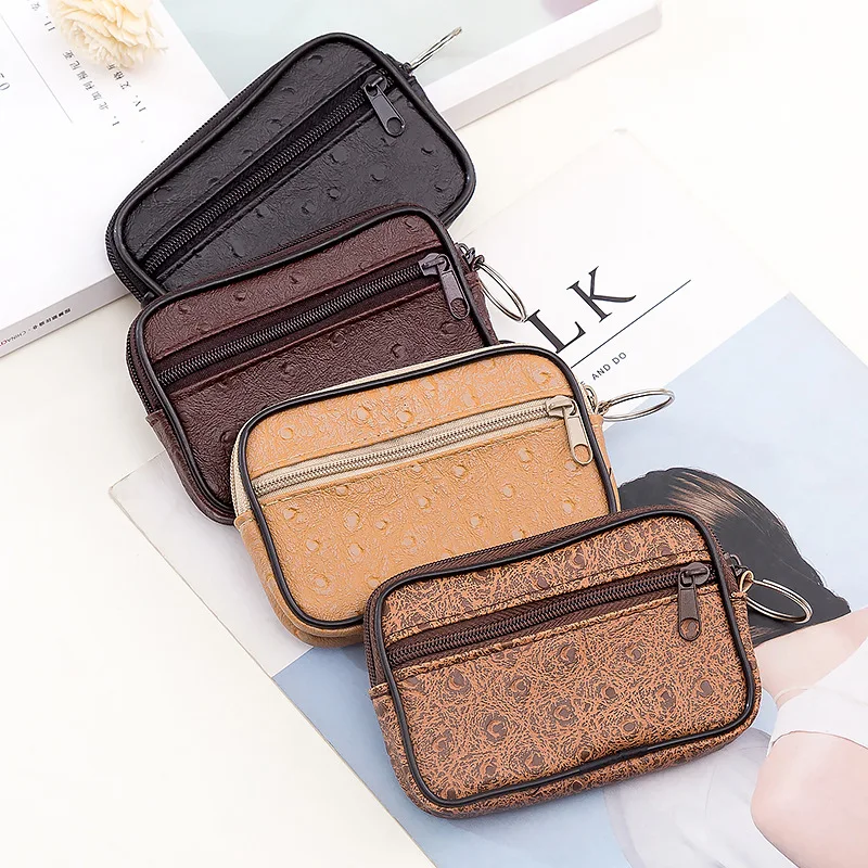 

Mini Soft Men Women Card Coin Wallet Key Holder Zip Change Purse Pouch Wallet Pouch Bag Coin Purses Holders Gift
