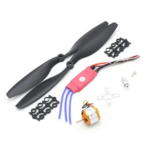 A2212 2200 кв 1045 бесщеточный мотор с внешним ротором + SimonK 30A ESC + пропеллер (1 пара) набор с четырехъядерным ротором для радиоуправляемого самолета мультикоптера