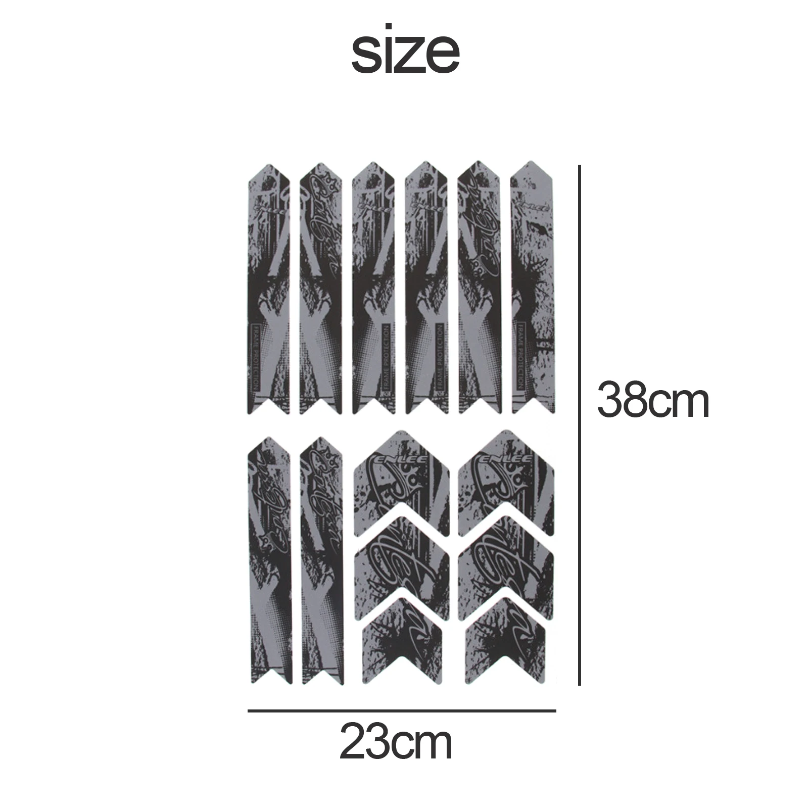 

Waterproof Bicycle Bike DIY 3D Reflective Scratch-Resistant Glue Removable Wear-Resistant Protective Stickers Decorative Decal