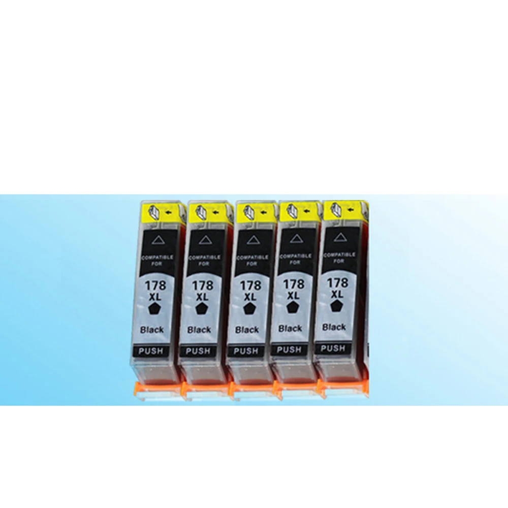 Картридж с черными чернилами 5x совместимый hp178 178XL 5510 5515 6510 B109a B109n B110a B210b B209a B210a 3070A