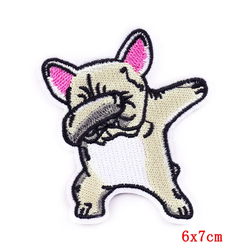 Милые Мультяшные аппликации с маленькими животными вышитые нашивки на одежду