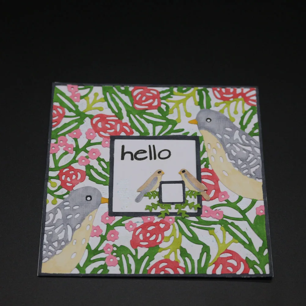 Форма для высечки квадратной формы рамка птица металлические Вырубные штампы в