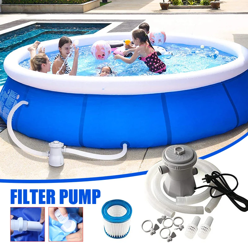 

Above Ground Pool Filter Pump Electric Pool Circulating Cleaner Reusable Swimming Pool Filter Device C1