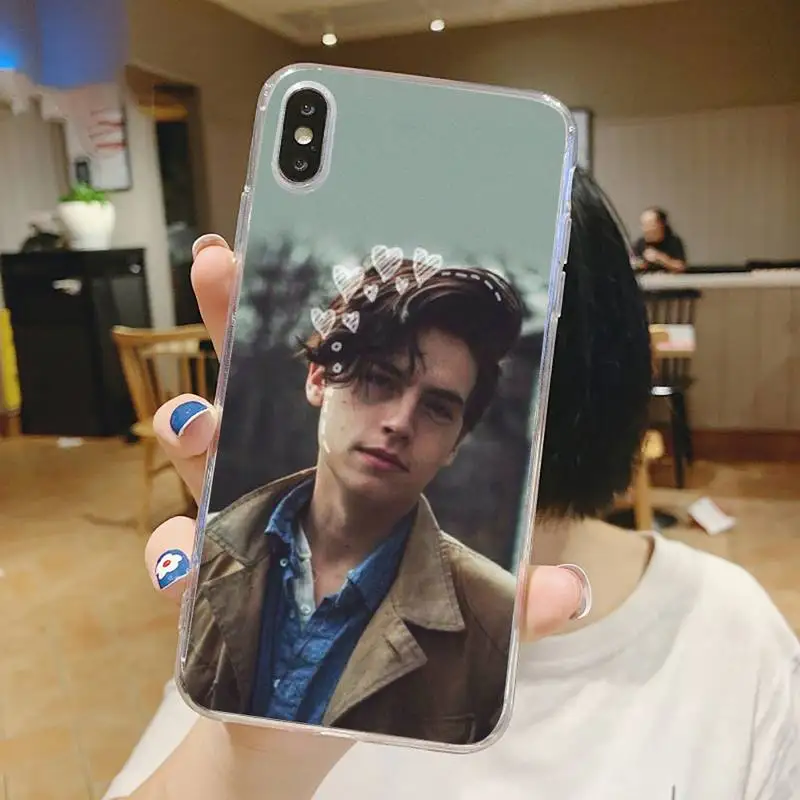 

Cole Sprouse Riverdale actor Phone Case Transparent for iPhone 6 7 8 11 12 s mini pro X XS XR MAX Plus