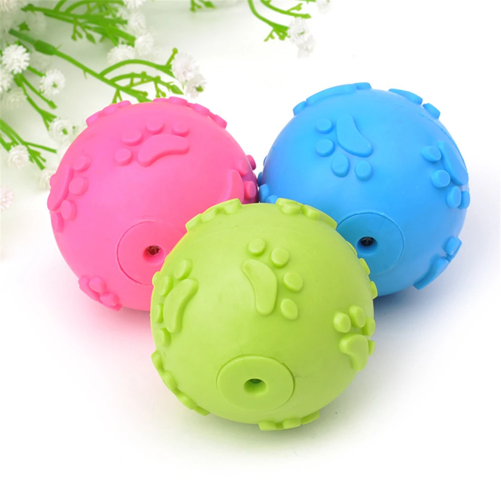 Собачьи игровые мячи жевательные молярные зубные чистящие игрушки для домашних животных жевательные скрипучие игрушки для щенков резинов...