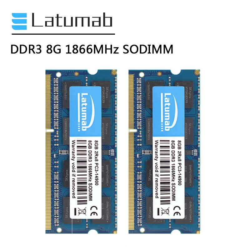 

Оперативная память DDR3 16 Гб (2x8 ГБ), 1866 МГц, 1,5 в