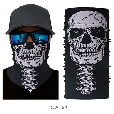 Skull02 3D Джокер бесшовная Волшебная повязка на шею маска для лица щит Балаклава Рыбалка Велоспорт Пешие прогулки Байкерская бандана повязка на голову шарф для мужчин и женщин - Цвет: Skull02