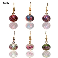 2pcslot ipridy earrings pendant with pearl from japanese colored drawing beads fashionjewelry for women girls 2020