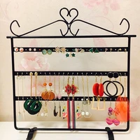 72 hole metal earring necklace display holder jewelry display rack organizer jewelry display jewelry box ear studearring holder