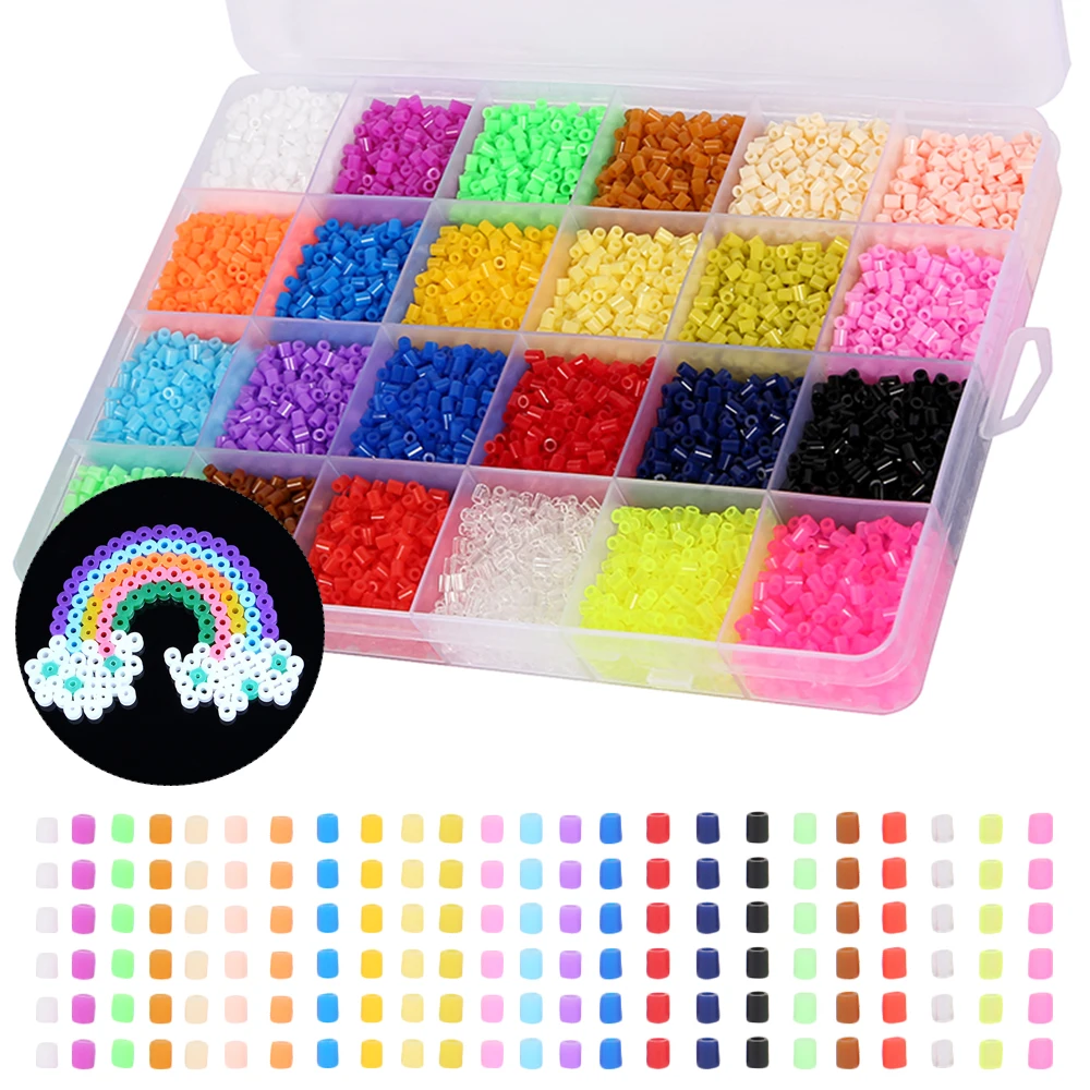 24 цвета 13000 шт. набор игрушек Perler 2 6 мм бусины Hama 3D пазл игрушка сделай сам детская