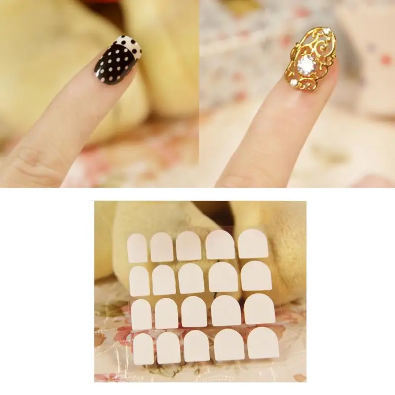 Накладные наклейки для ногтей DIY Двусторонняя лента накладных накладные