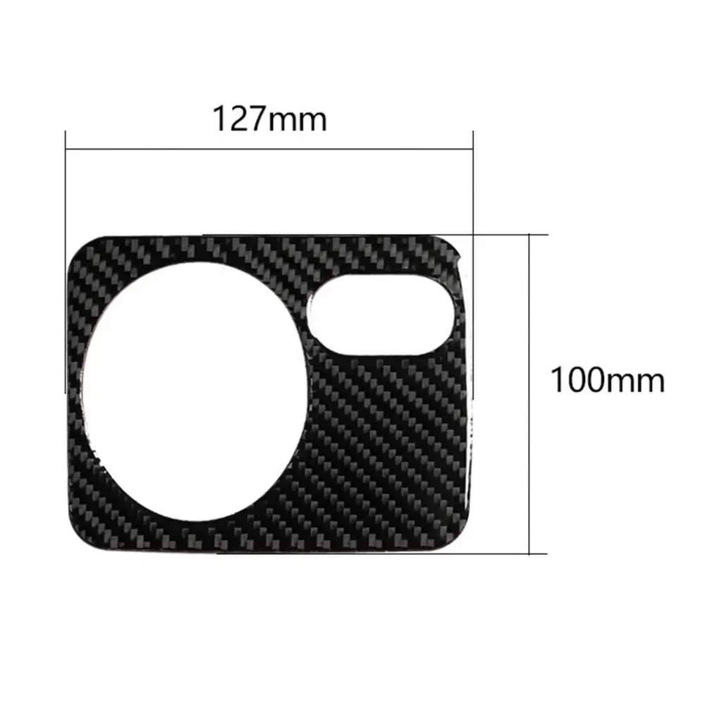 Наклейка на раму переключателя фар из углеродного волокна устойчивая к