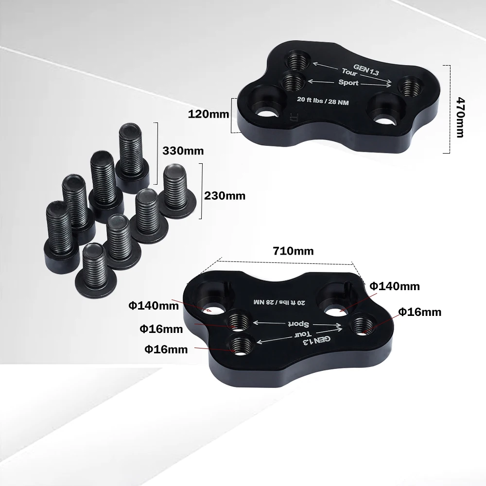 

For HONDA Goldwing GL1800 2018- 2020 Motorcycle Accessories Handle Bar Clamp Extend Handlebar Rise Adapter