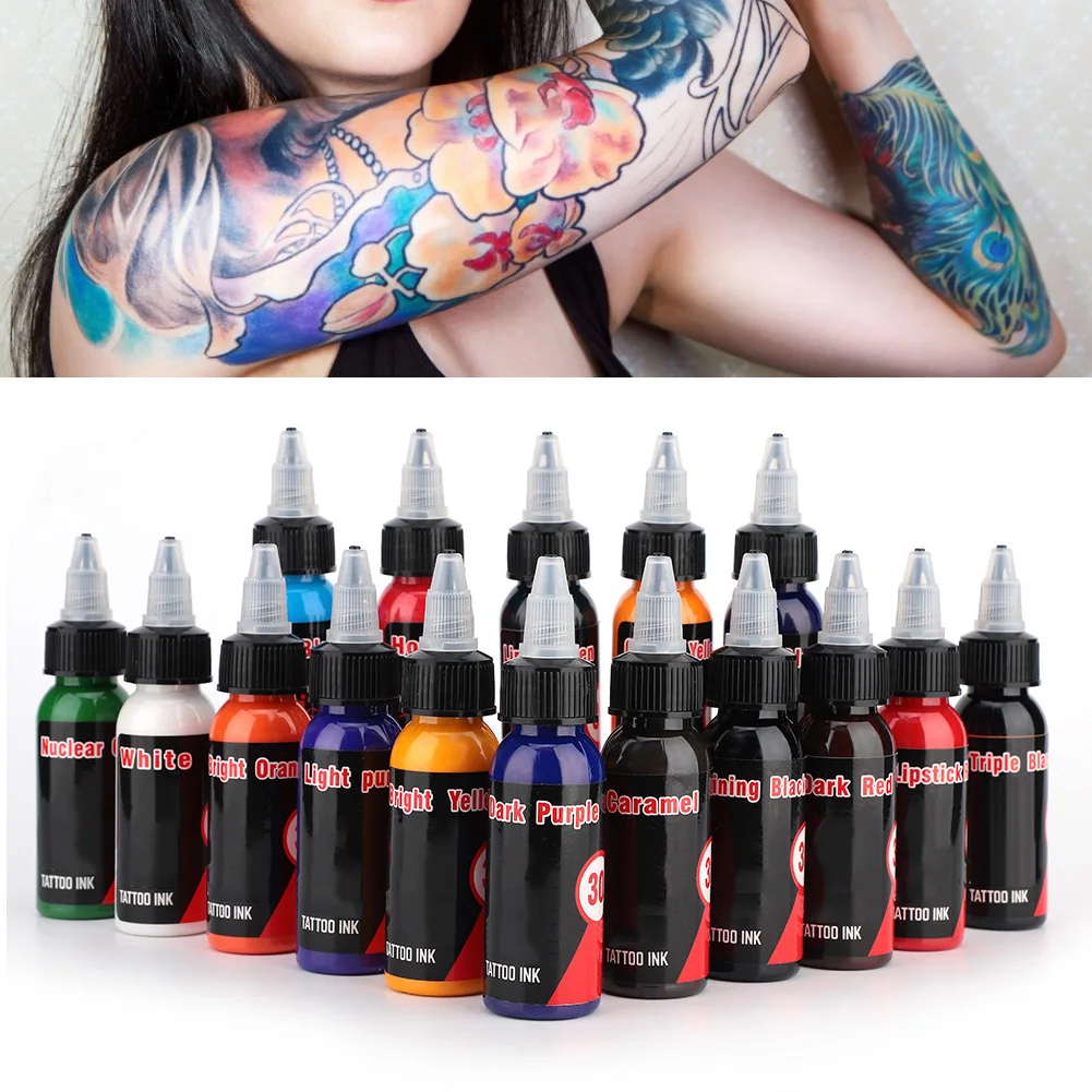30 мл чернила для татуировки пигмент боди арта полуперманентный краска макияжа