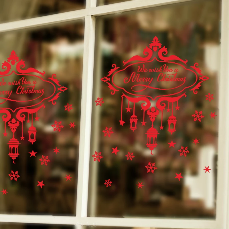 Мы желаем Вам Веселая наклейка на рождественскую стену Diy виниловые наклейки