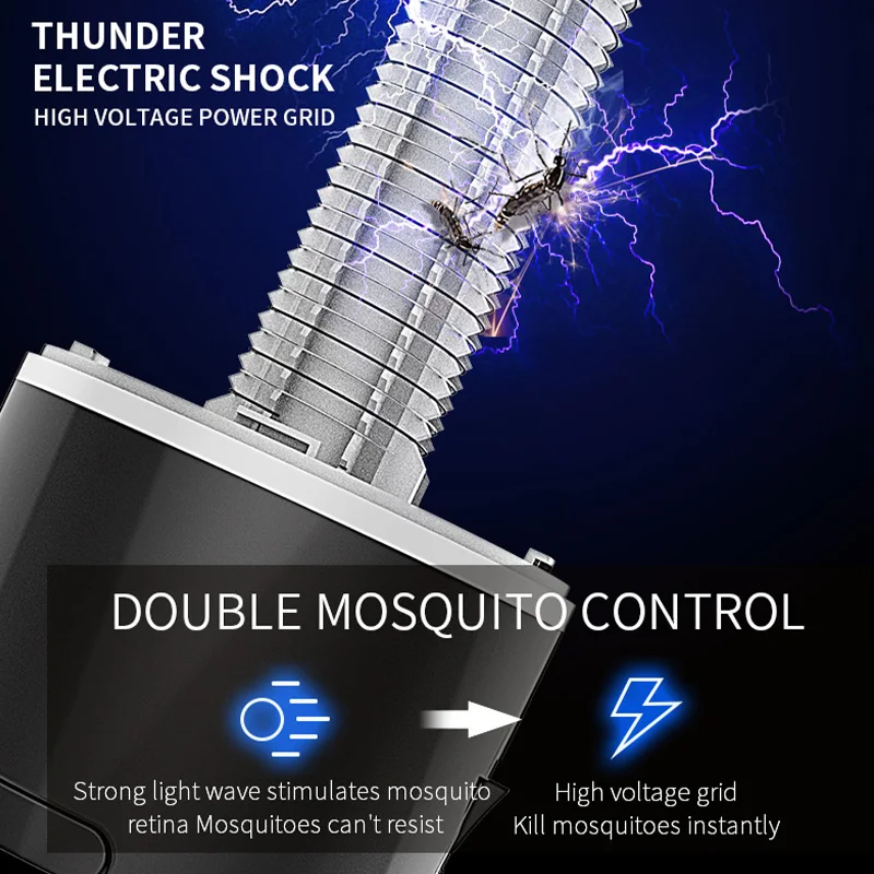 Электрическая лампа ловушка для комаров Отпугиватель насекомых USB кемпинга и