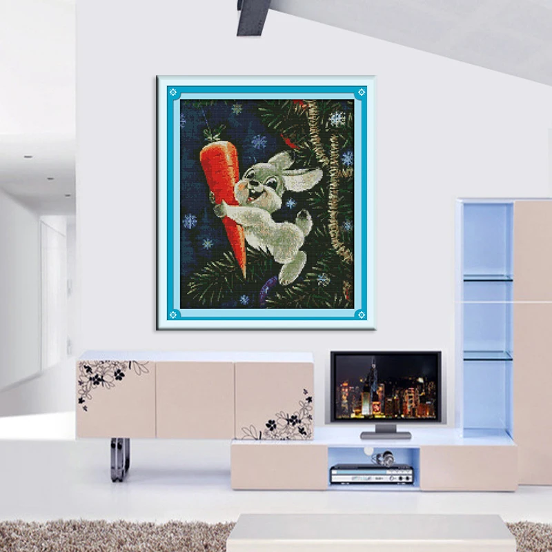 Набор для рукоделия с изображением кролика и моркови 11 14 карат | Дом сад