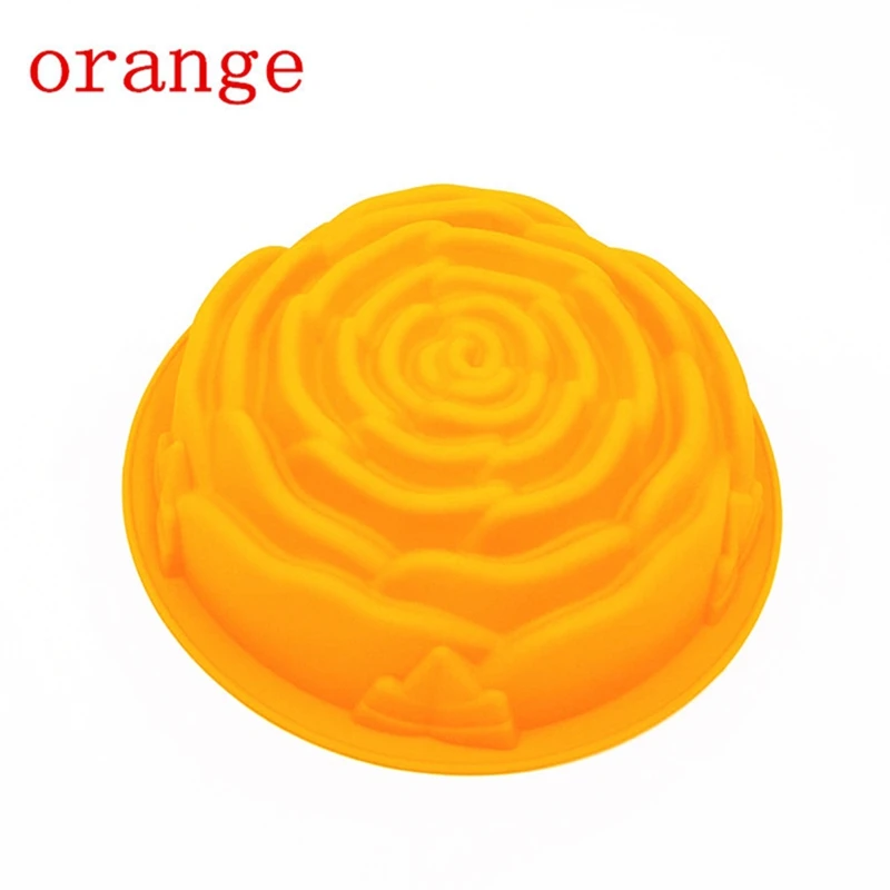 

1pcs Cake Mold Rose Flower Silicone DIY Baking Mold Cake Pan 3D Bread Pastry Mould DIY kitchen baking tools Random color