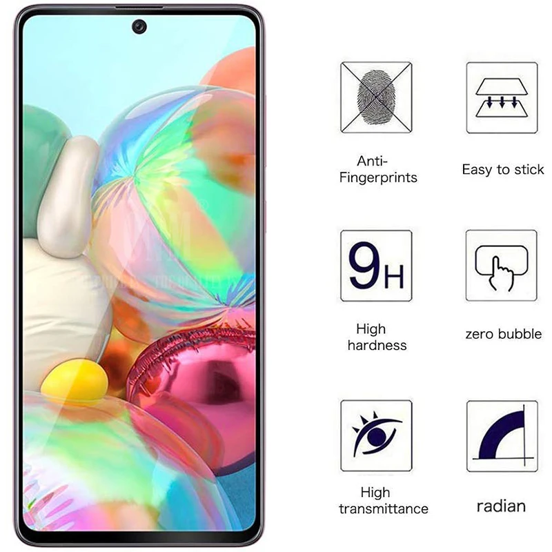 

Glass + Full Cover Case for Samsung Galaxy A51 A71 A50S A30s Silicone Case Cover for Samsung A51 A71 A50S A30s Screen Protector